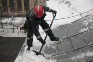 крыша снег
